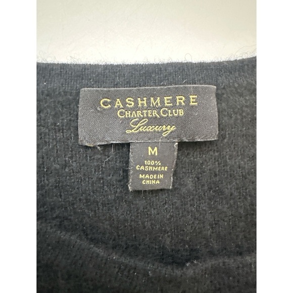 Charter Club Luxury Cashmere Ruffle 3/4 Sleeves Top - Picture 6 of 9